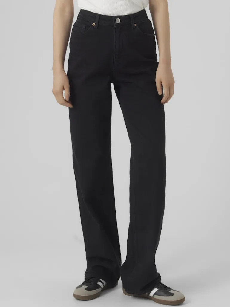 VMTESSA HR WIDE JEANS RA118 GA NOOS black