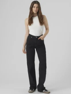VMTESSA HR WIDE JEANS RA118 GA NOOS black