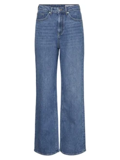 VMTESSA HR WIDE JEANS RA380 GA NOOS medium blue denim