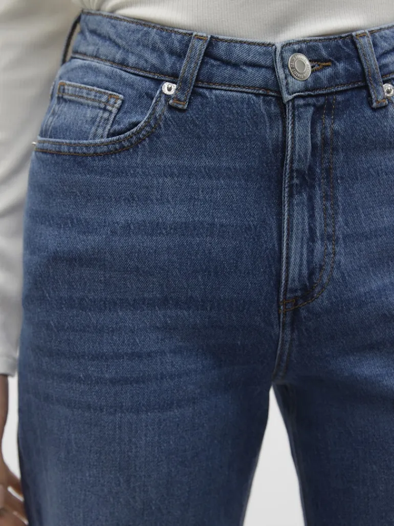 VMTESSA HR WIDE JEANS RA380 GA NOOS medium blue denim