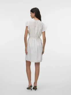 VMTRINE SL SHORT LACE DRESS WVN NOOS snow white