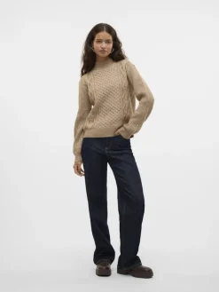 VMUNIVERSE LS HIGHNECK PULLOVER GA BF silver mink
