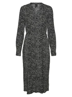 VMVICA LS SHIRT CALF DRESS GA NOOS black 1