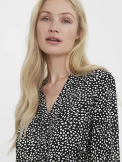 VMVICA LS SHIRT CALF DRESS GA NOOS black 1