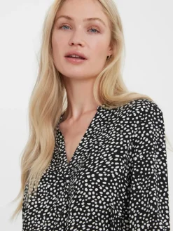 VMVICA LS SHIRT CALF DRESS GA NOOS black 1