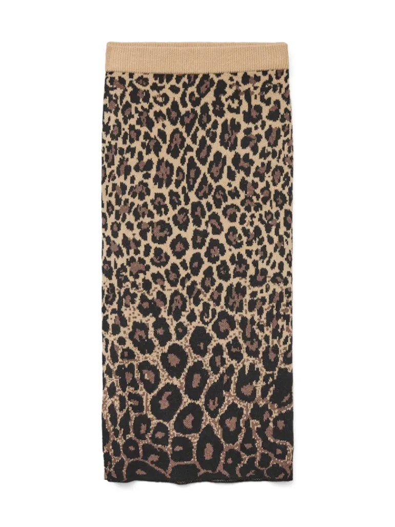 VMWHITNEY LONG KNIT SKIRT EXP oatmeal