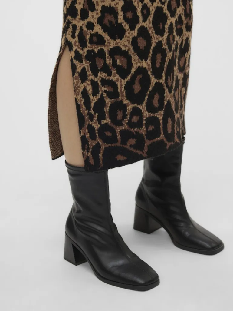 VMWHITNEY LONG KNIT SKIRT EXP oatmeal