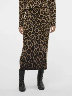 VMWHITNEY LONG KNIT SKIRT EXP oatmeal