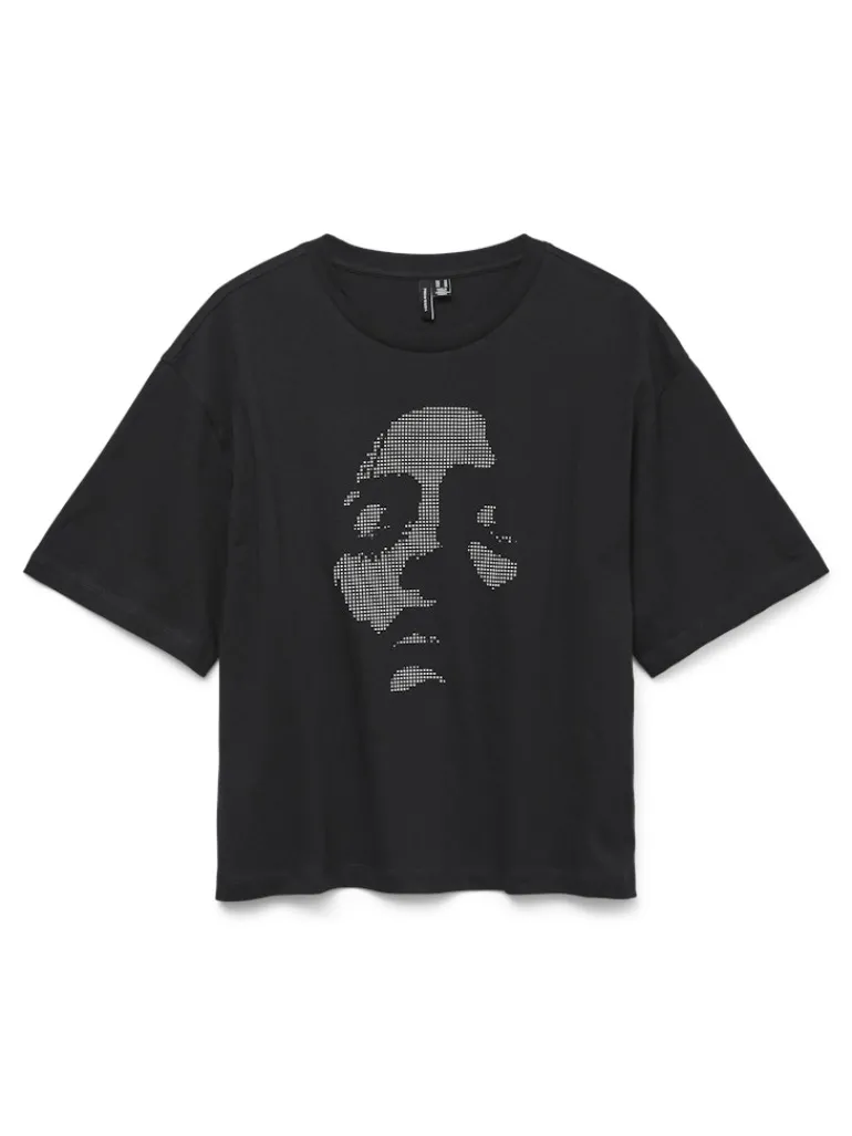 VMYIVE THILDE S/S T-SHIRT JRS FAW EXP black