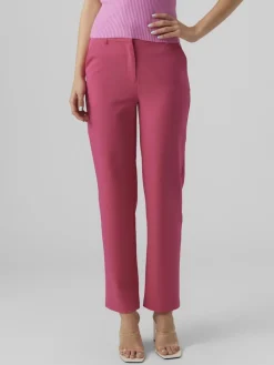 VMZELDA HW STRAIGHT PANT BOO pink yarrow