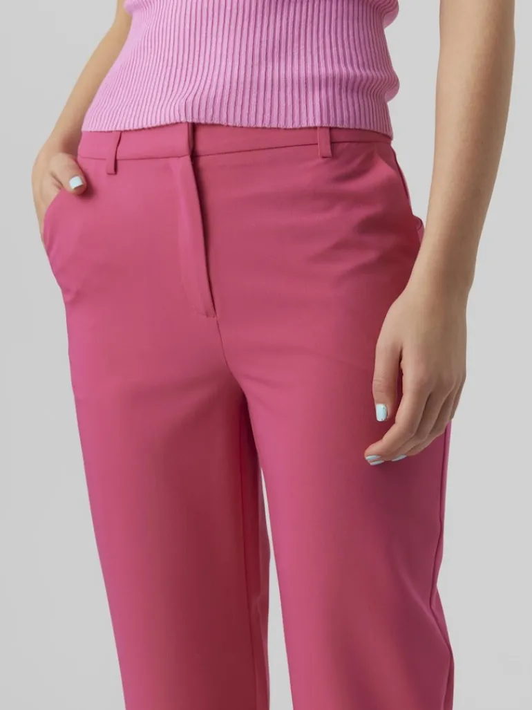 VMZELDA HW STRAIGHT PANT BOO pink yarrow