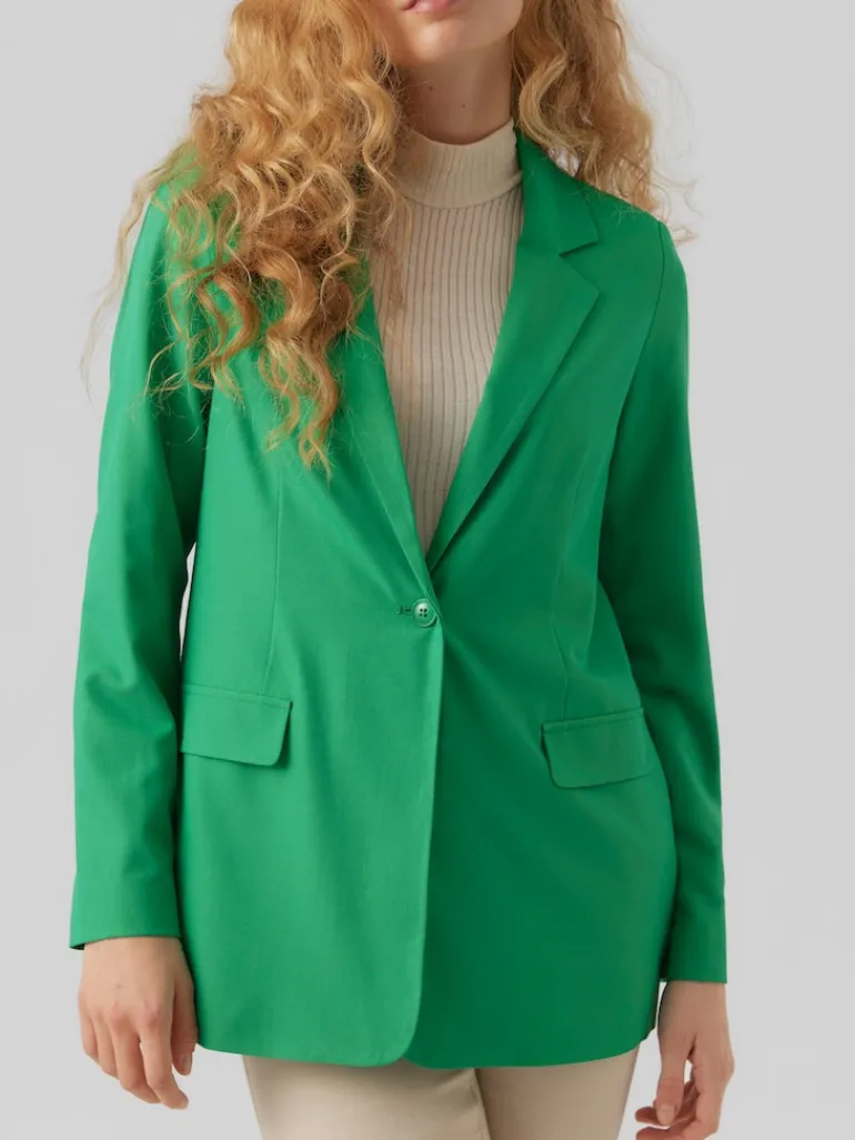 VMZELDA LS LOOSE BLAZER BOO bright green