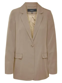 VMZELDA LS LOOSE BLAZER BOO brown lentil