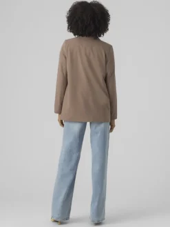 VMZELDA LS LOOSE BLAZER BOO brown lentil