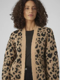 VMZELMA LS SHORT OPEN CARDIGAN GA BOO tan