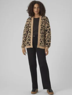VMZELMA LS SHORT OPEN CARDIGAN GA BOO tan