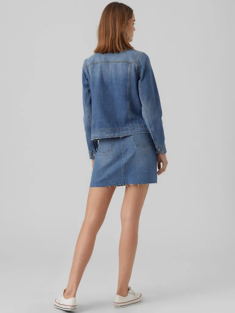 VMZORICA LS DENIM JACKET MIX GA NOOS medium blue denim