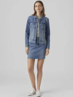 VMZORICA LS DENIM JACKET MIX GA NOOS medium blue denim