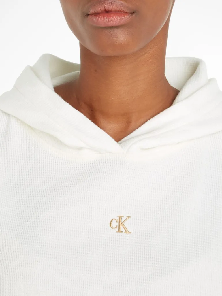WAFFLE HOODIE greige