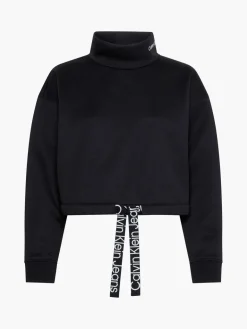 WAIST DRAWCORD ROLLNECK black