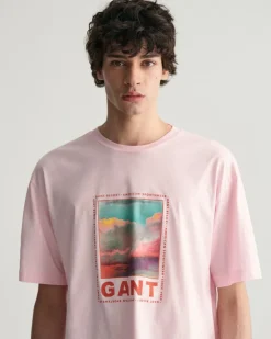 Washed Graphic T-Shirt california pink