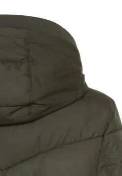 Wattierte Jacke mit abnehmbarer Kapuze forest