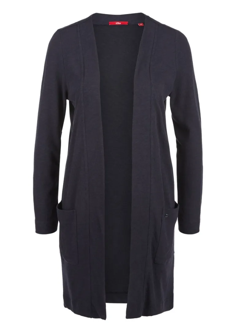 Weicher Cardigan aus Jersey blau