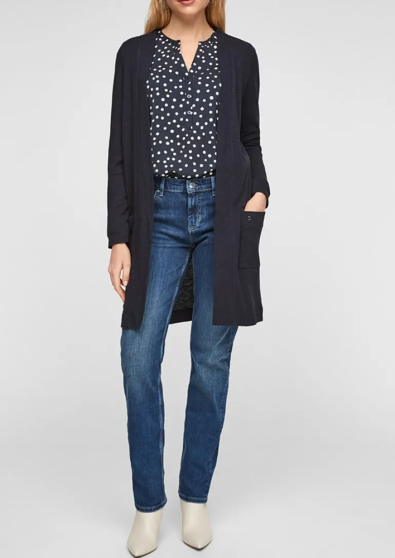 Weicher Cardigan aus Jersey blau