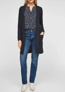 Weicher Cardigan aus Jersey blau