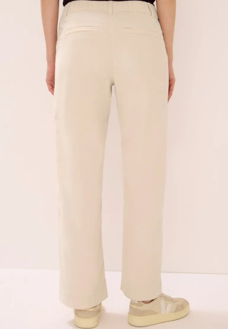 Wide Leg Cordhose oat milk beige