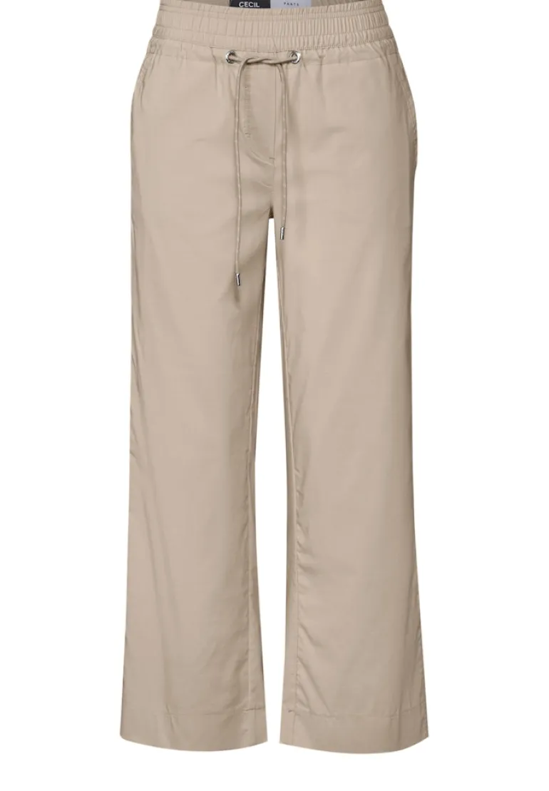 7/8 Wide Leg Hose boulder beige