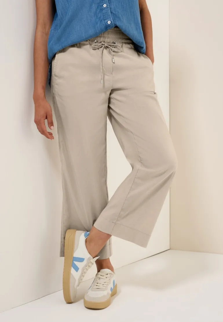 7/8 Wide Leg Hose boulder beige