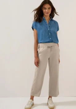 7/8 Wide Leg Hose boulder beige