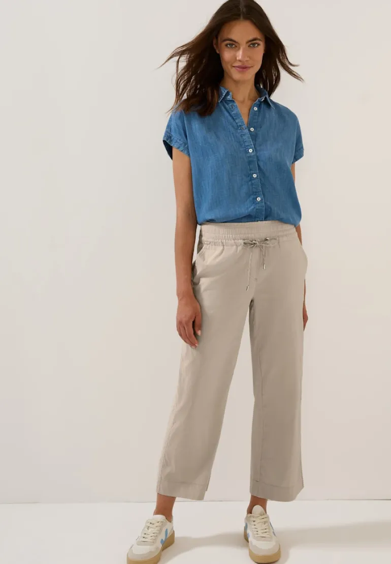 7/8 Wide Leg Hose boulder beige