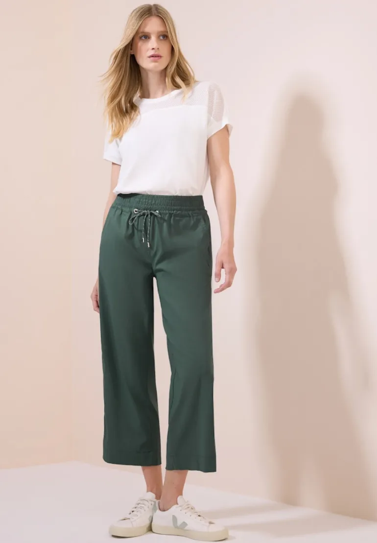 7/8 Wide Leg Hose dark balmy khaki