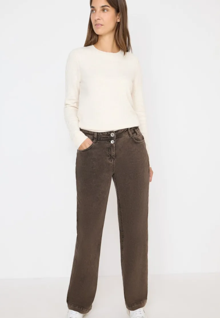 Wide Leg Jeans chocolate mousse