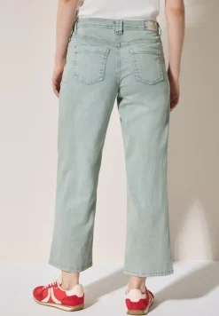Wide Leg Jeans cool salvia green