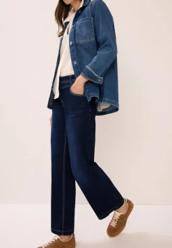 Wide Leg Jeans dark blue wash