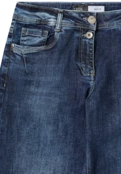 Wide Leg Jeans mid blue wash