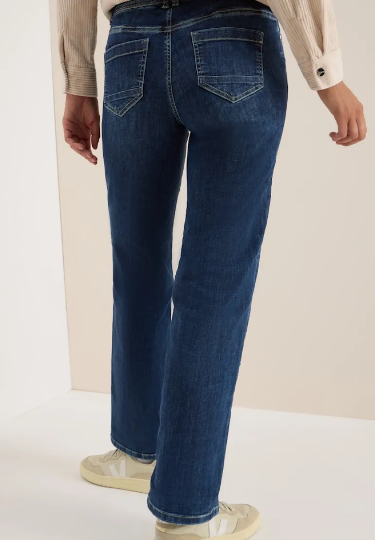 Wide Leg Jeans mid blue wash