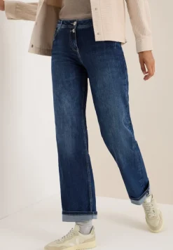 Wide Leg Jeans mid blue wash