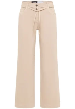 Wide Leg Jeans mit Flare eggshell white