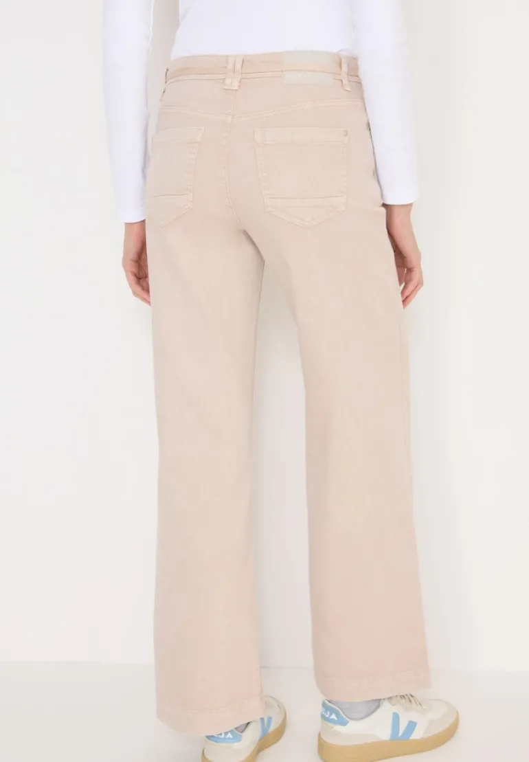 Wide Leg Jeans mit Flare eggshell white