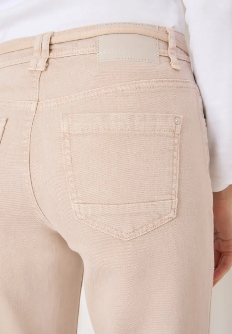 Wide Leg Jeans mit Flare eggshell white
