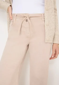 Wide Leg Jeans mit Flare eggshell white