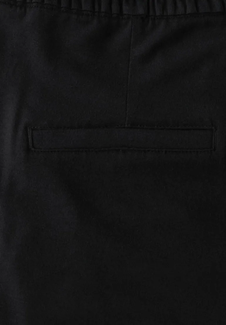 Wide Leg Jersey-Hose black