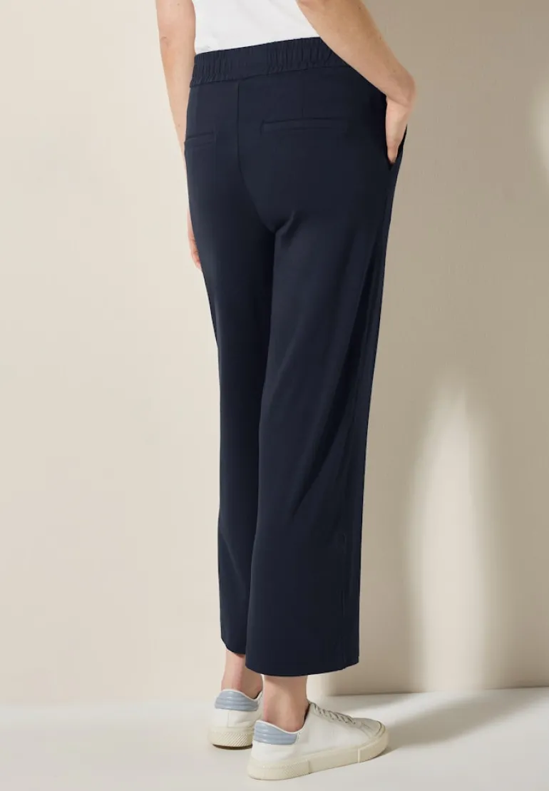 Wide Leg Jersey-Hose universal blue