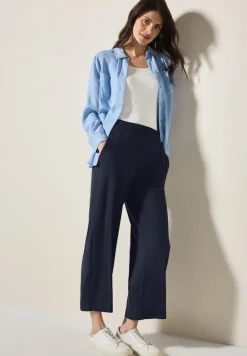 Wide Leg Jersey-Hose universal blue
