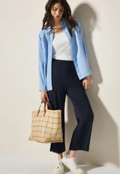 Wide Leg Jersey-Hose universal blue