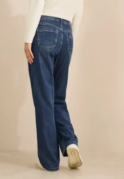 Wide Leg Lyocellmix Jeans mid blue used wash